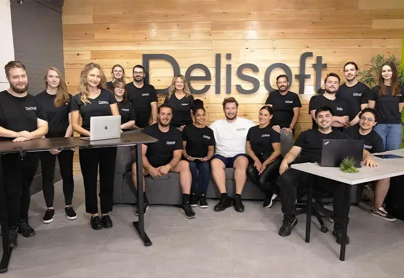 Équipe de Delisoft dans ses bureaux de Longueuil